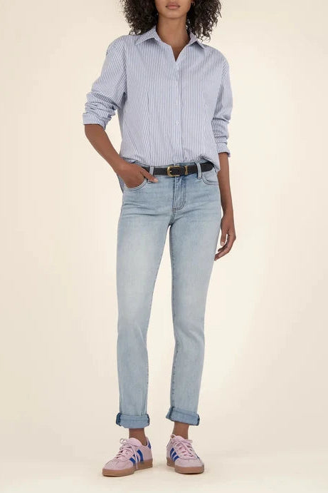 Meg High Rise Boyfriend Jean in Clear