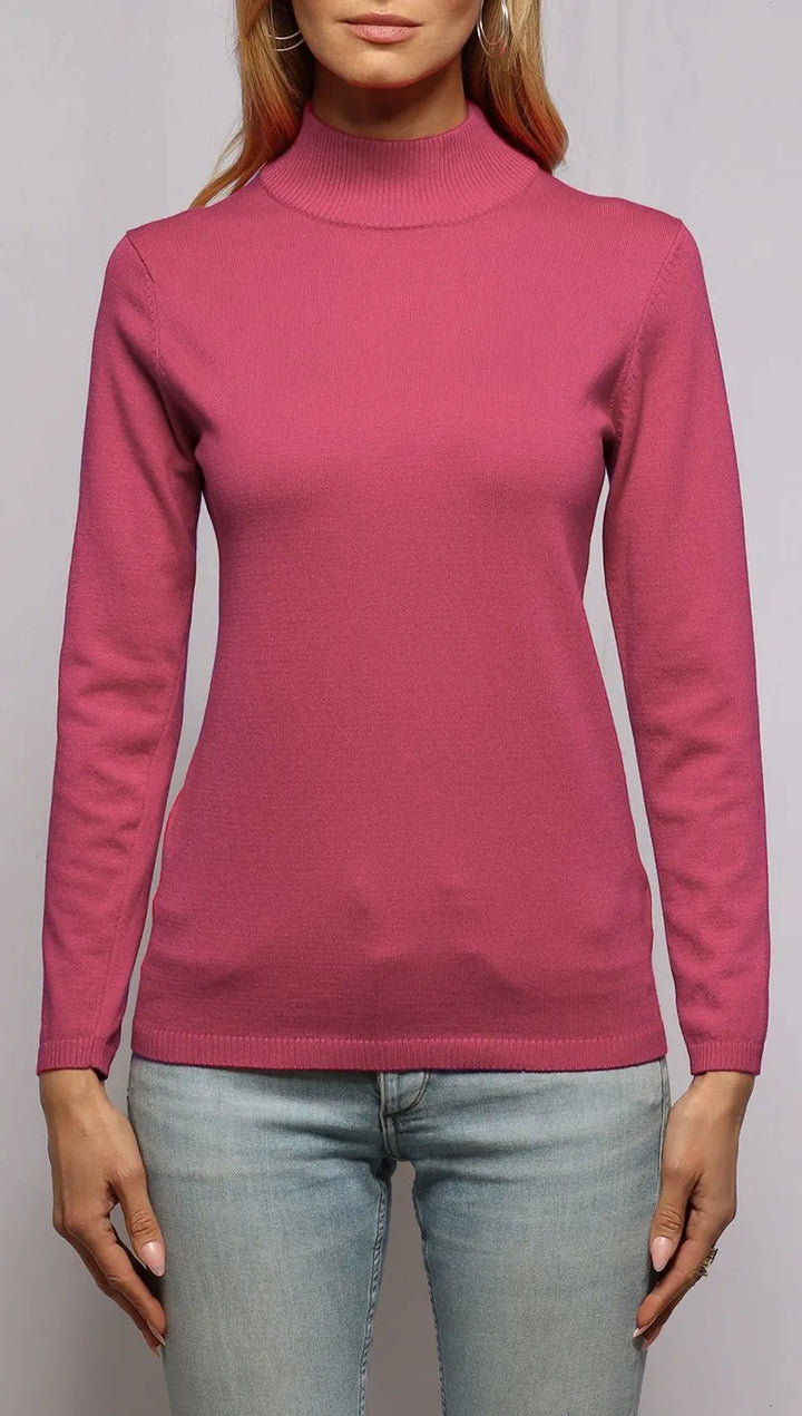 Ribbed Mock Turtleneck