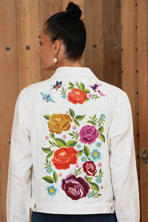 Embroidered Denim Jacket