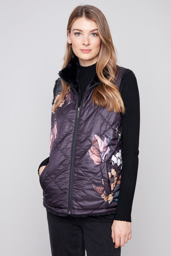 Faux Fur Reversible Vest