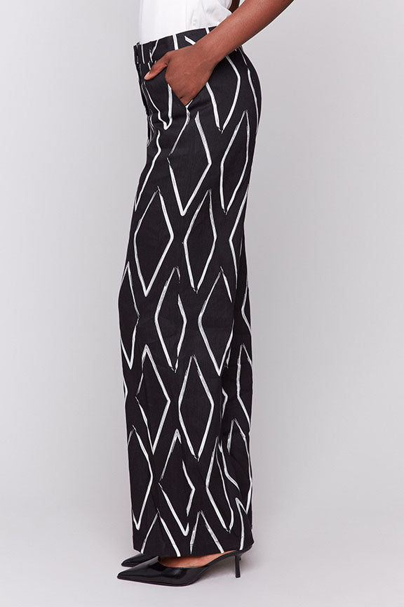 Diamond Linen Pant