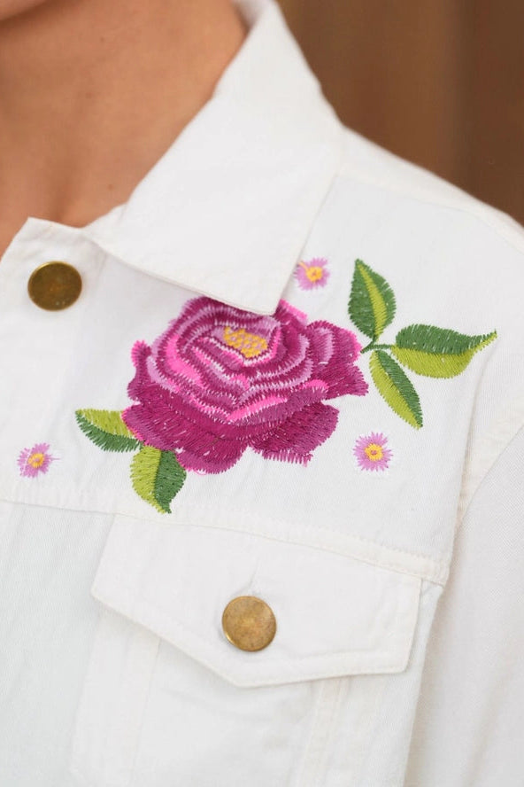 Embroidered Denim Jacket