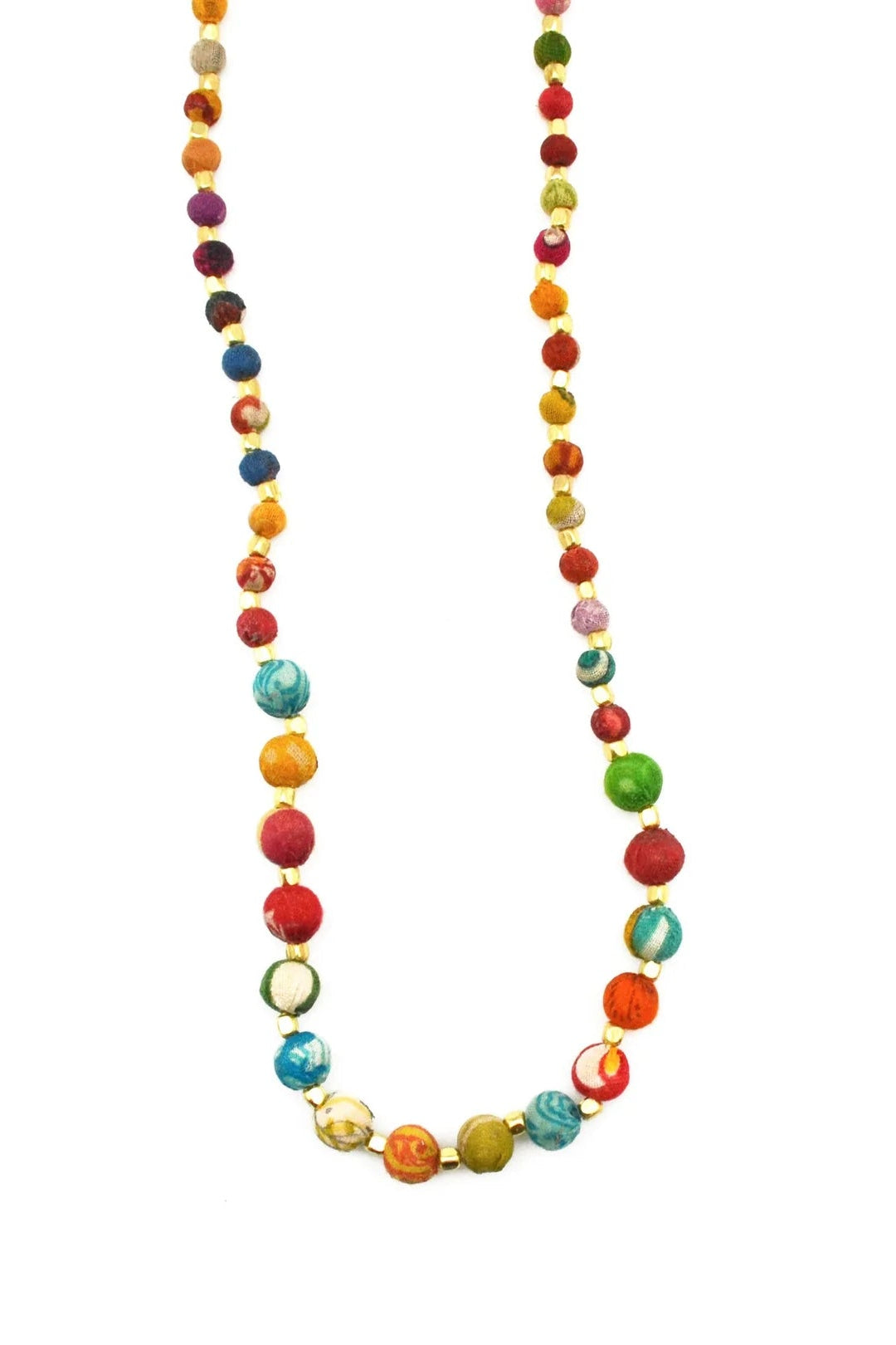 Aasha Beaded Kantha Handcrafted Necklace