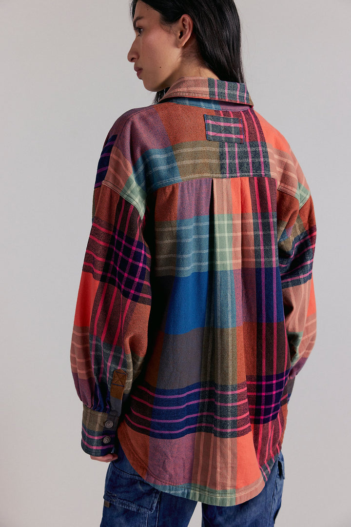 Ashley Plaid Flannel Top