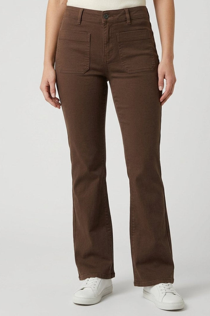 Twill Chino in Hot Fudge