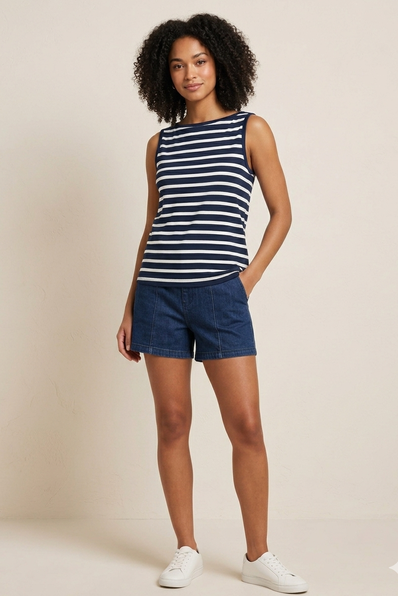 Striped Sleeveless Tank