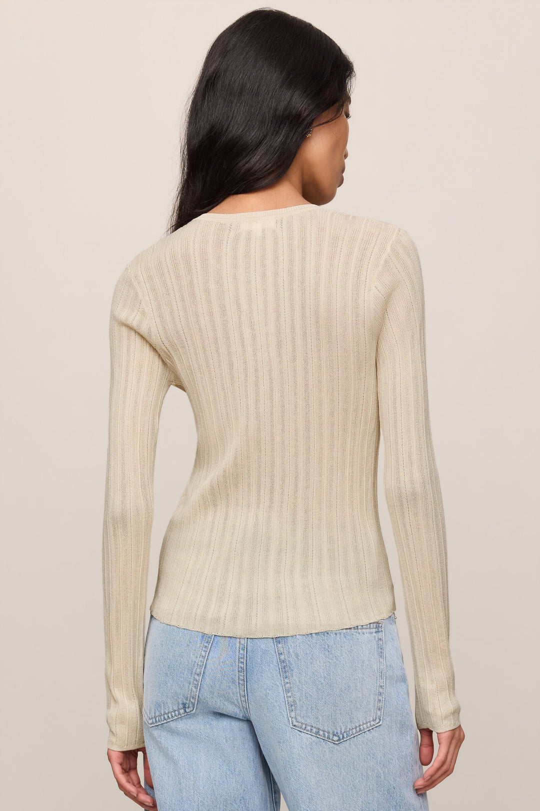 Rowena Fine Knit Henley Sweater