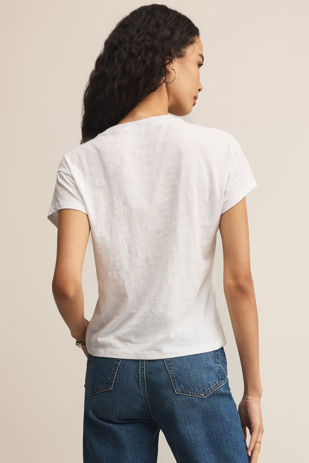 Modern Slub Tee in White