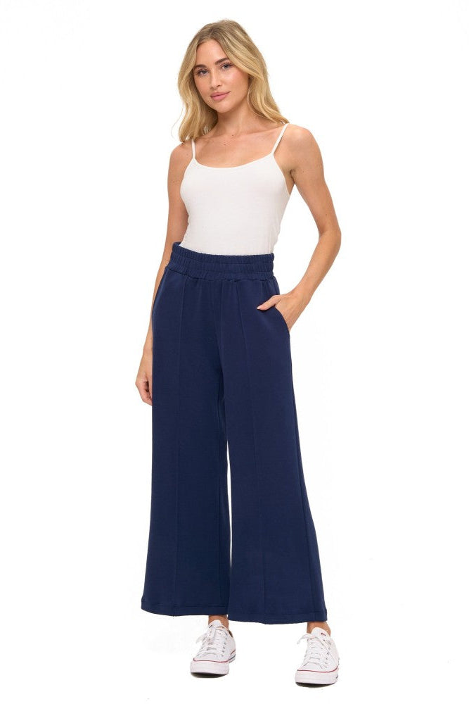 Scuba Lounge Pant with Piping Detail in Navy
