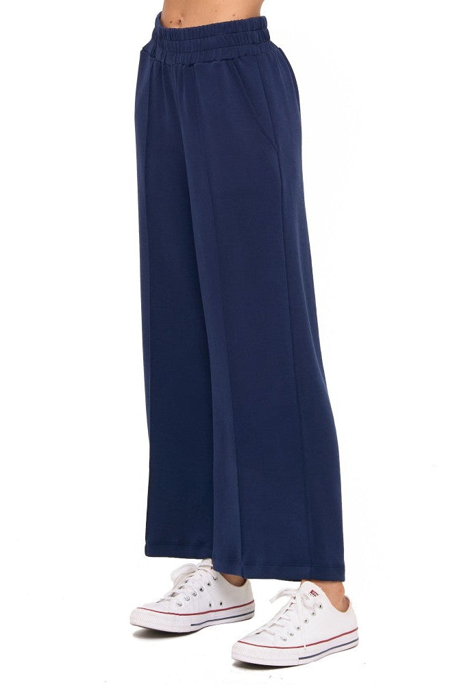 Scuba Lounge Pant with Piping Detail in Navy