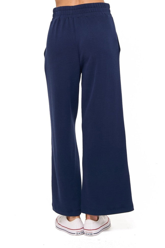 Scuba Lounge Pant with Piping Detail in Navy