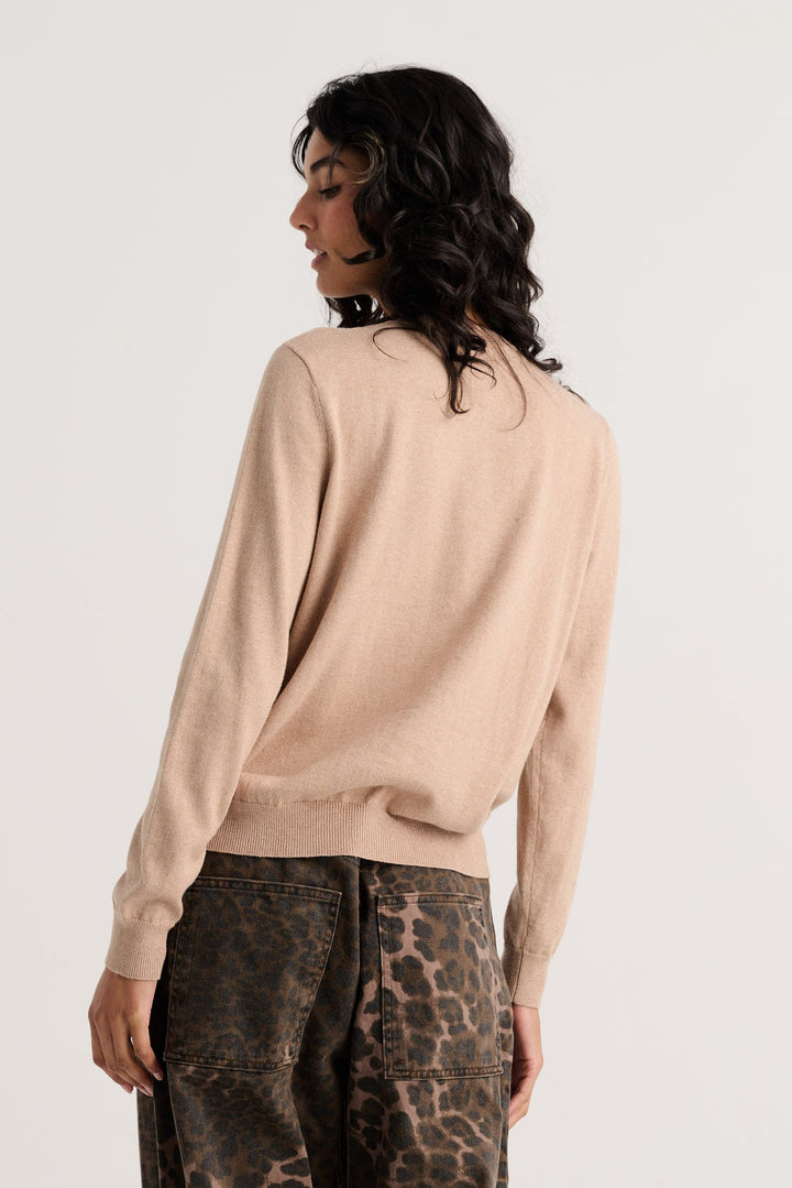Cat Cardigan in Biscuit