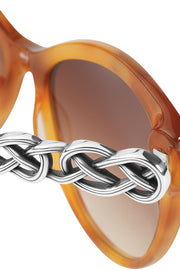 Interlock Braid Amber Sunglasses