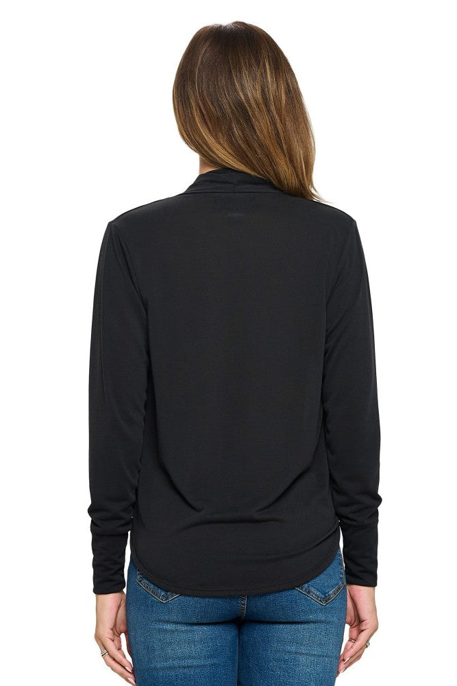 Surplice Blouse in Black