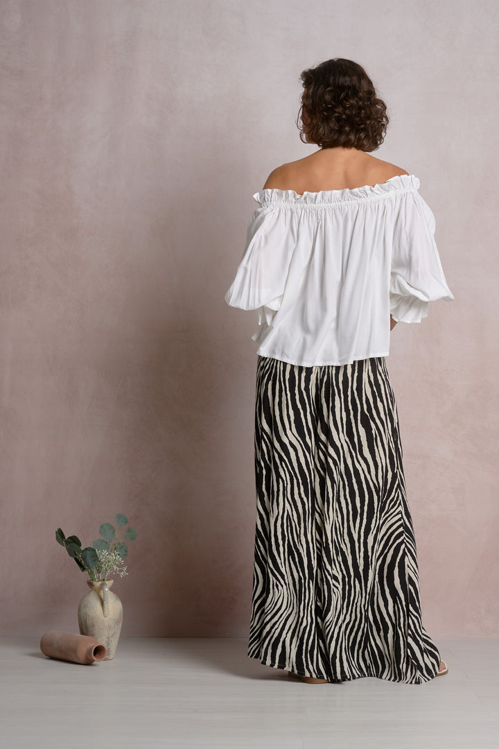 Louisa Off the Shoulder Top in White