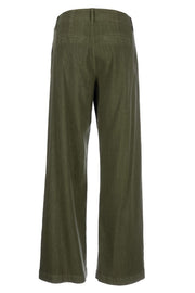 Meg Linen Wide Leg Pants - Khaki