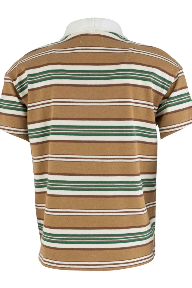 Striped Polo Top