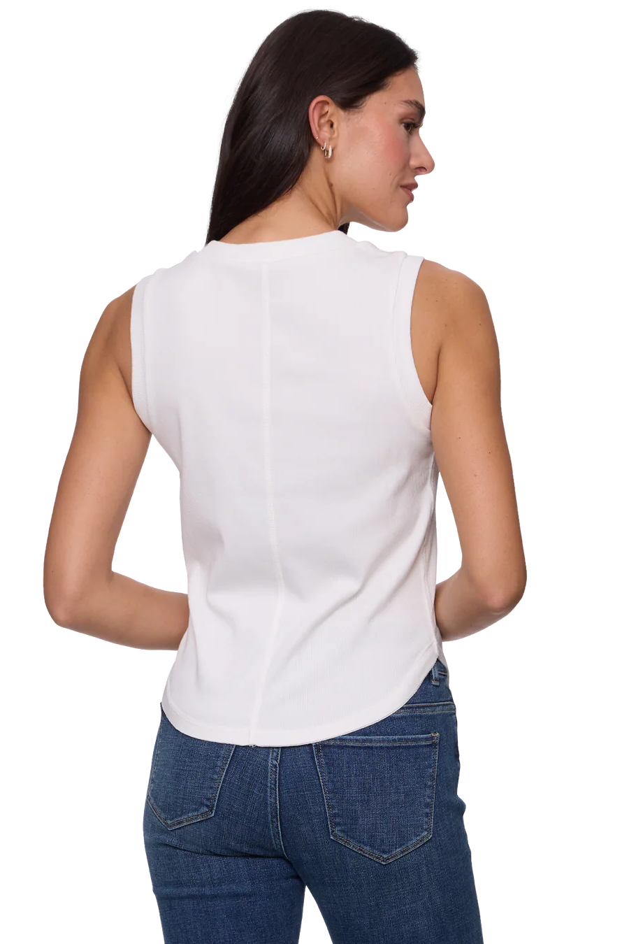 Joliet Seamed Tank in White