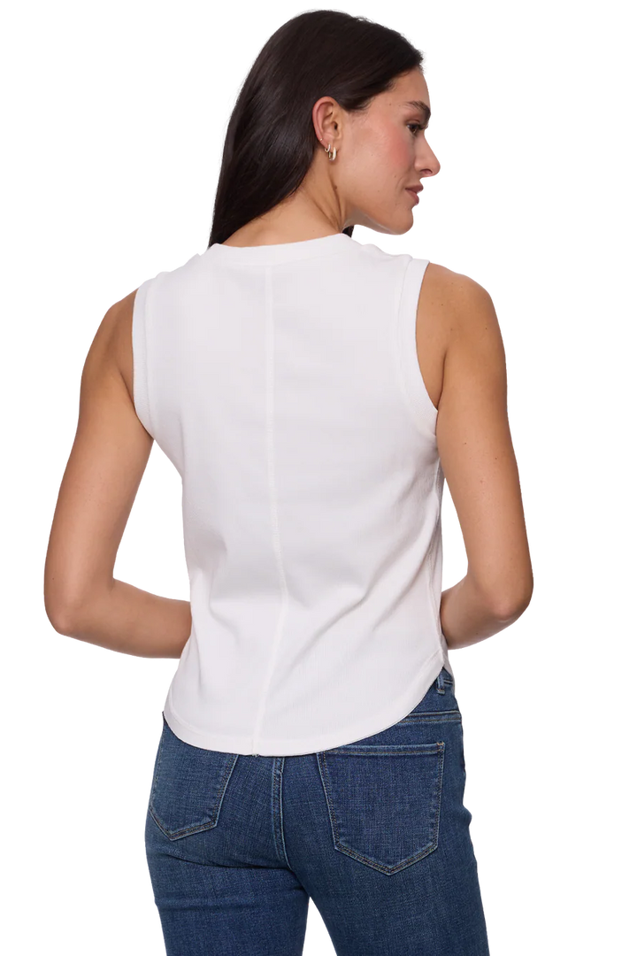 Joliet Seamed Tank in White
