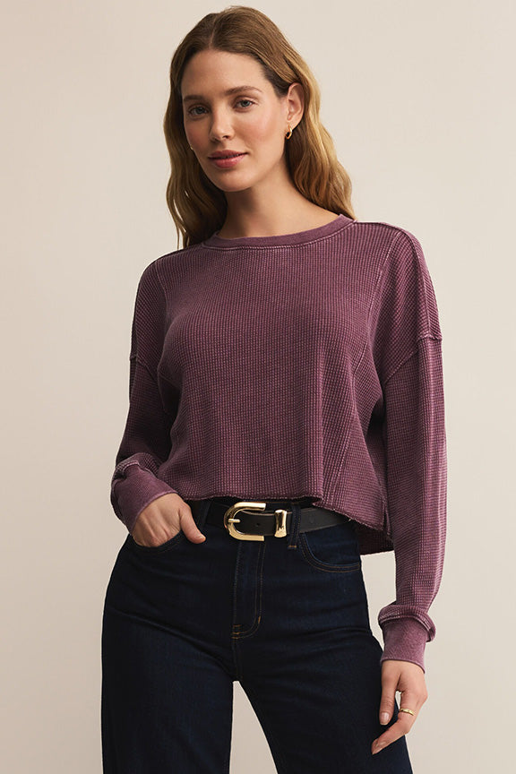 Angel Mini Thermal Top in Merlot