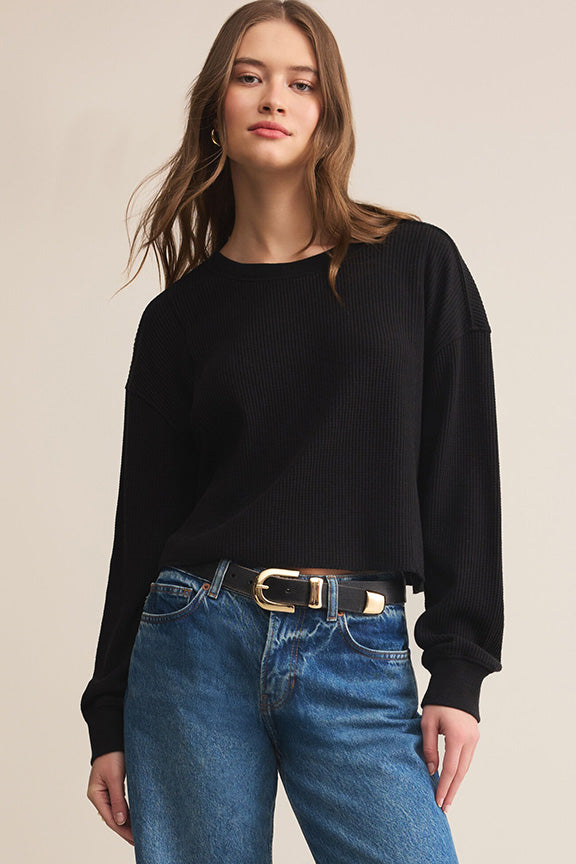 Angel Mini Thermal Top in Black
