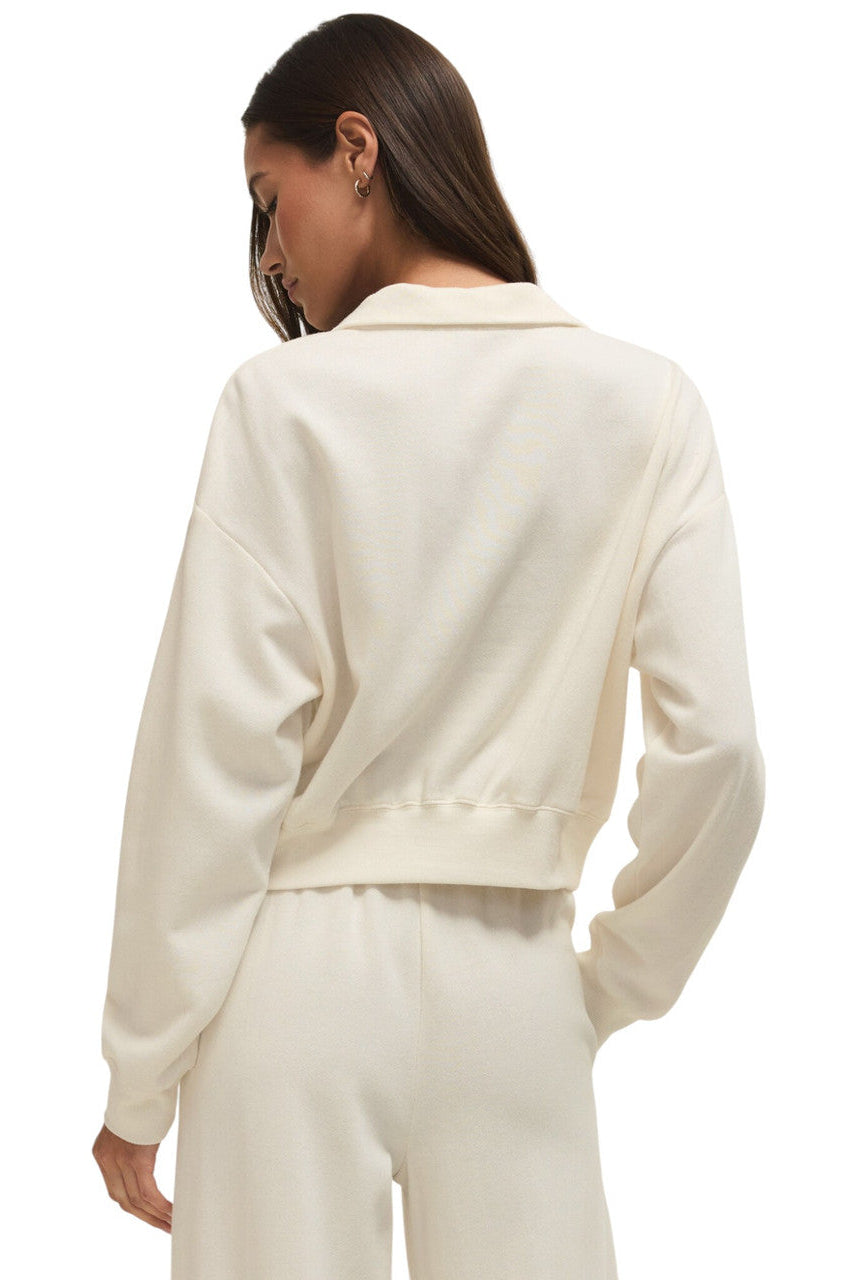 Downtown Half Zip Sweatshirt in Cloud