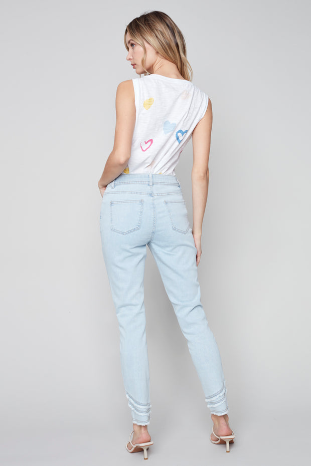 Frayed Hem Jeans