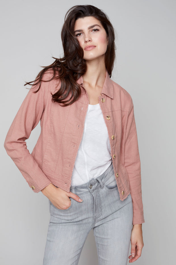 Linen Jacket in Nougat