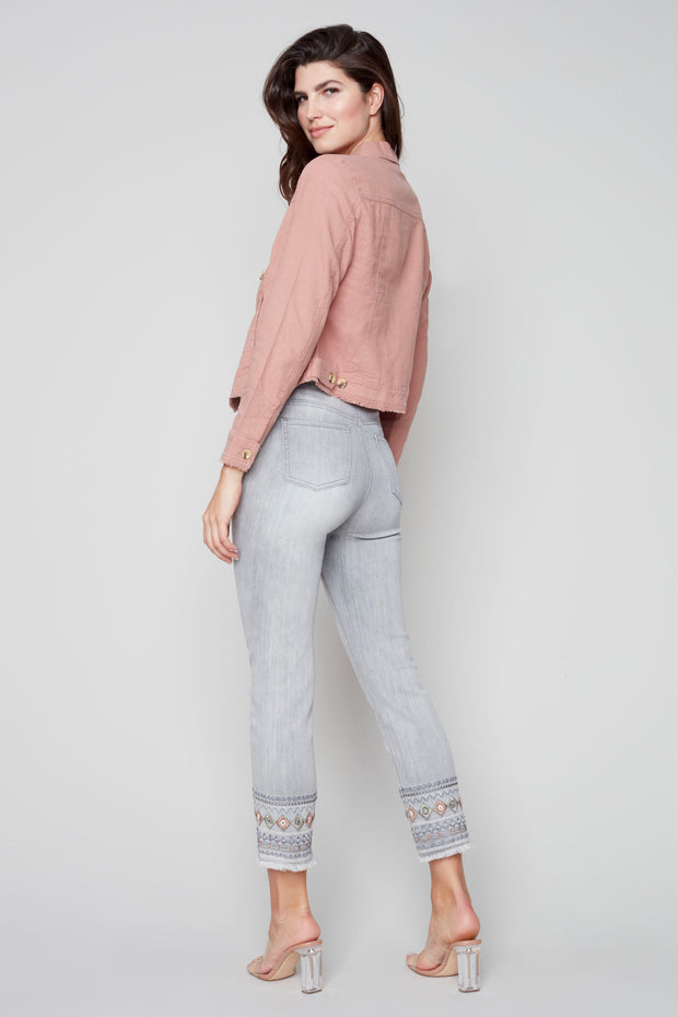 Linen Jacket in Nougat