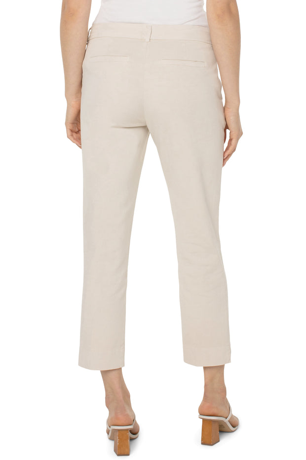 Kelsey Trouser with Side Slit in Roman Stone