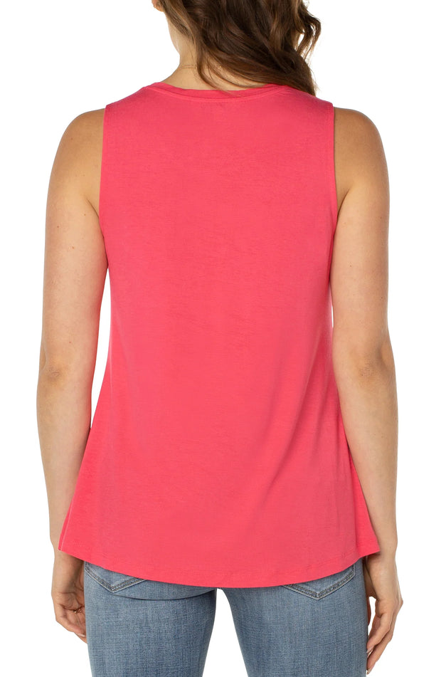 Scoop Neck Tank in Watermelon