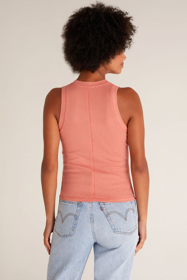 Sirena Rib Tank in Canyon Rose